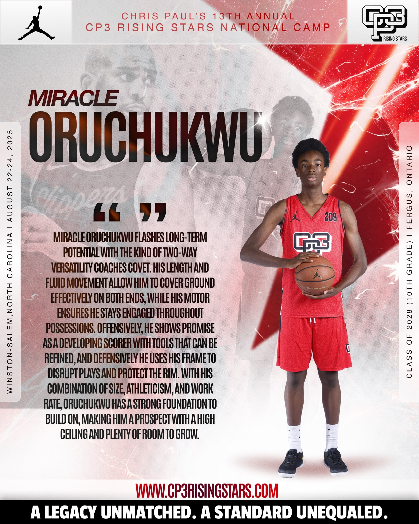 Miracle Oruchukwu CP3 Rising Stars National Camp feature graphic