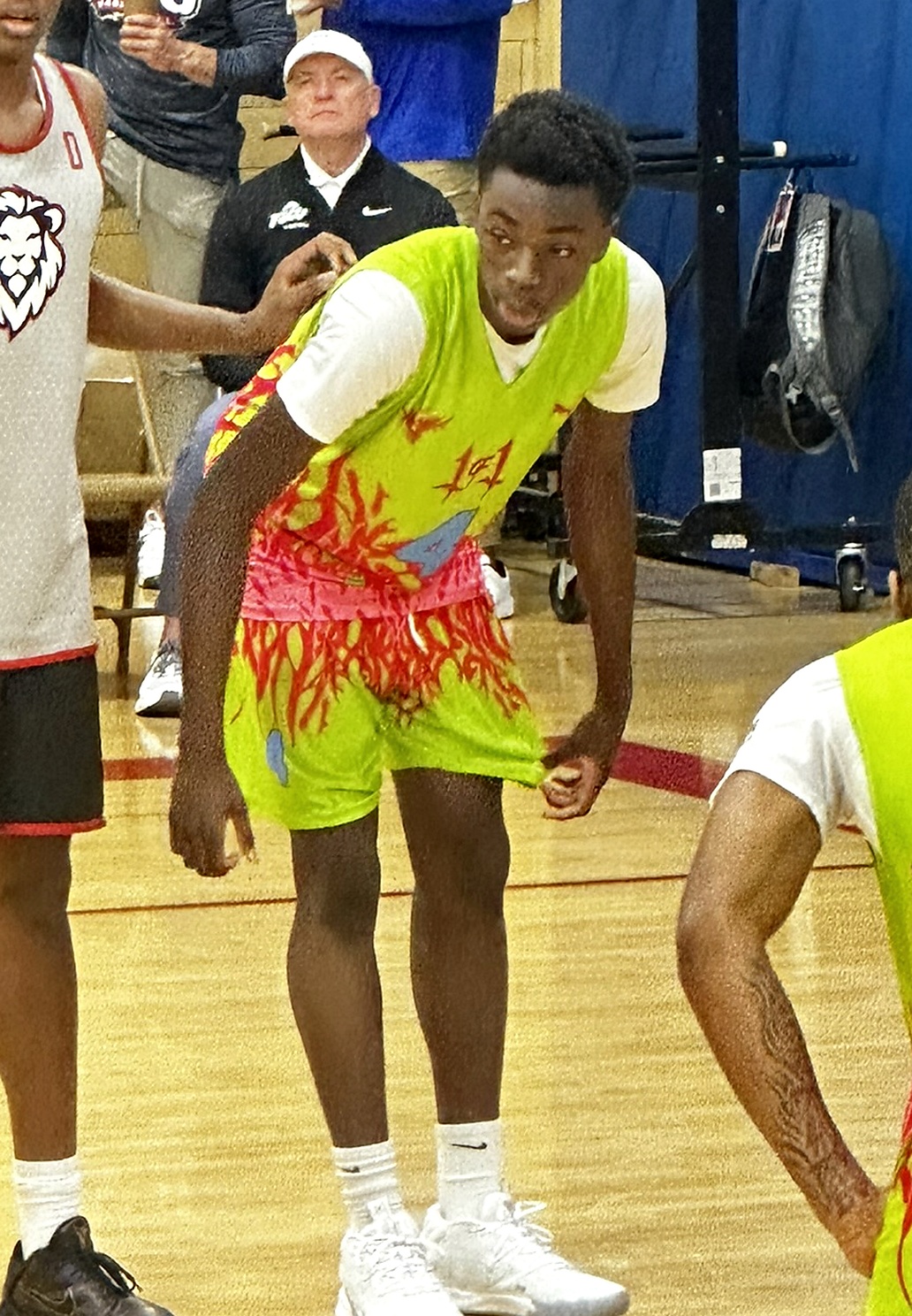 Miracle Oruchukwu during an on-court 1 of 1 Academy moment